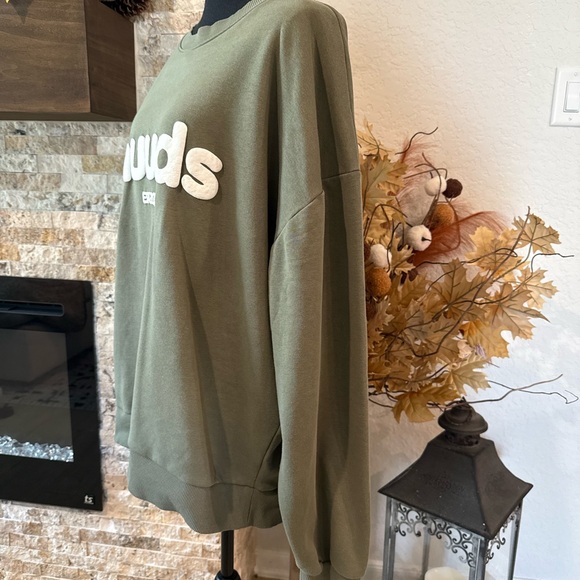Nuuds Forest Green Logo Sweatshirt - Picture 4 of 6